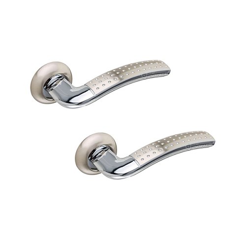 Ручки на розеті GAVROCHE Plumbum AL-A5 SN/CP нікель/хром - Фото №1