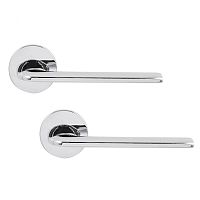 Ручки на розеті COMIT Lucy R тонка розета хром