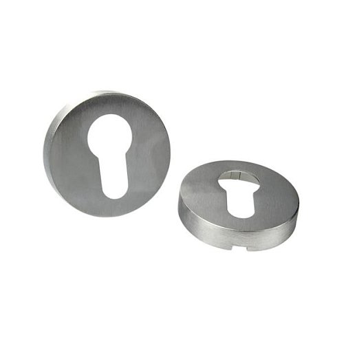 Накладки на серцевину FORME Fixa Round C02 хром матовий - Фото №2