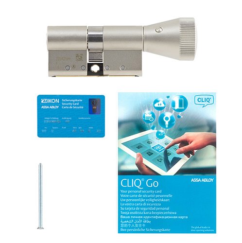 Циліндр IKON e-CLIQ 85T (40i*45T) нікель сатин - Фото №6