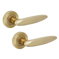 Ручки на розеті OZEN Mica золото/матове золото