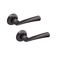 Ручки на розеті GAVROCHE Vanadium AL-A5 BLACK чорний