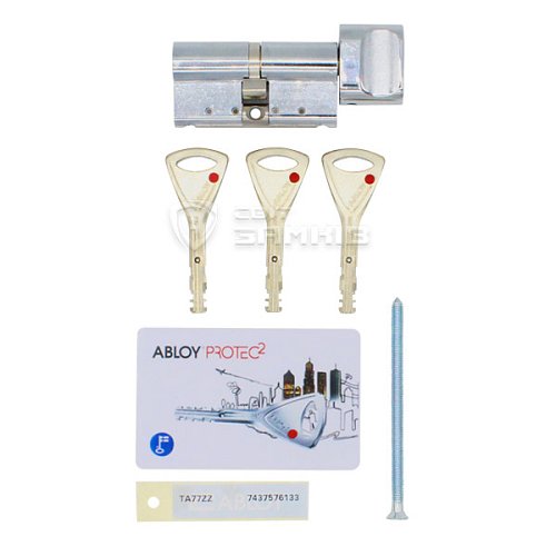 Циліндр ABLOY Protec2 117T (71*46T) хром полірований - Фото №4