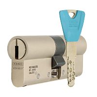 Циліндр KESO 8000 70 (35*35) нікель сатин 3 ключа