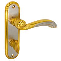 Ручки на планці Tuna WC 62 сатин/золото