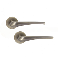 Ручки на розеті COMIT Sky тонка розета матова антична латунь