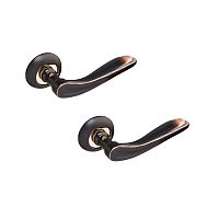 Ручки на розеті GAVROCHE Prometium AL-A5 ORB/PB чорний з патиною/золото