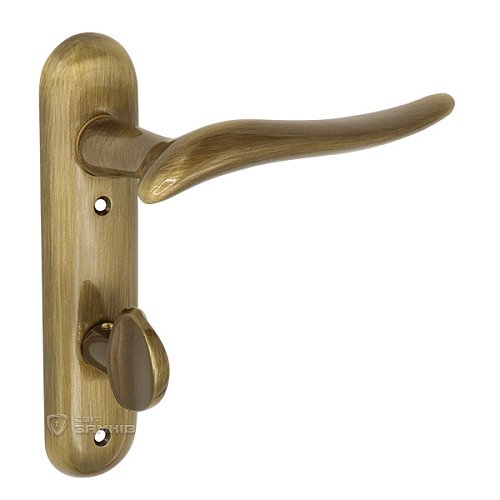 Ручки на планці Гамма к/п 72 WC OGR бронза - Фото №2