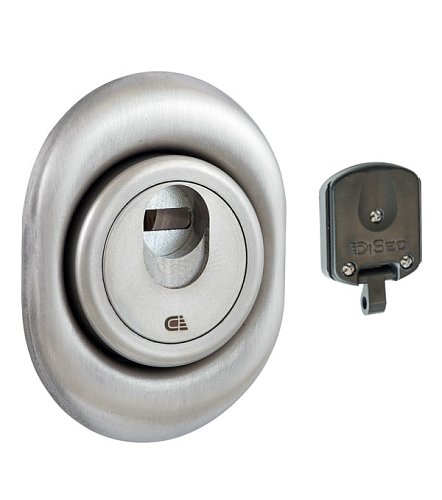 Протектор магнітний DISEC 3G2FM 25мм нержавіюча сталь матова - Фото №1