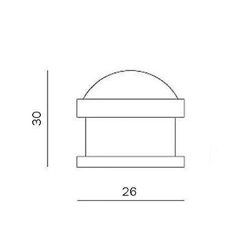 Стопор дверний підлоговий MVM M-38 SN матовий нікель - Фото №3