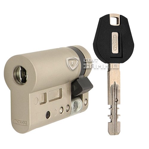 Циліндр половинка TOKOZ Pro300 50 (40*10) нікель матовий - Фото №1