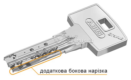 Циліндр ABUS Bravus 4000 Compact 85T (30*55T) нікель сатин - Фото №6