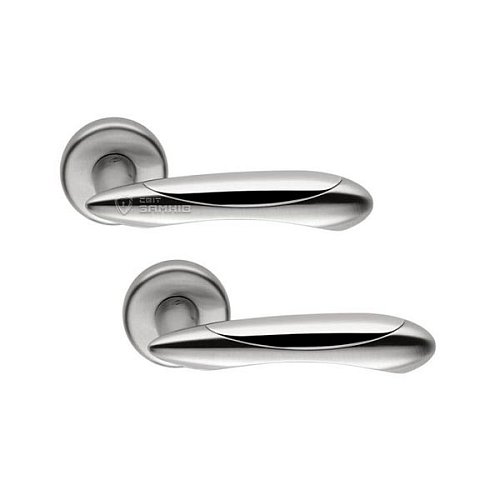 Ручки на розеті COLOMBO Talita LC21 (CD69BZG-CD63) матовий хром/хром - Фото №1