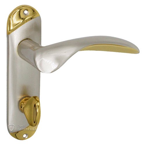 Ручки на планці Jupiter WC 62 сатин/золото - Фото №1