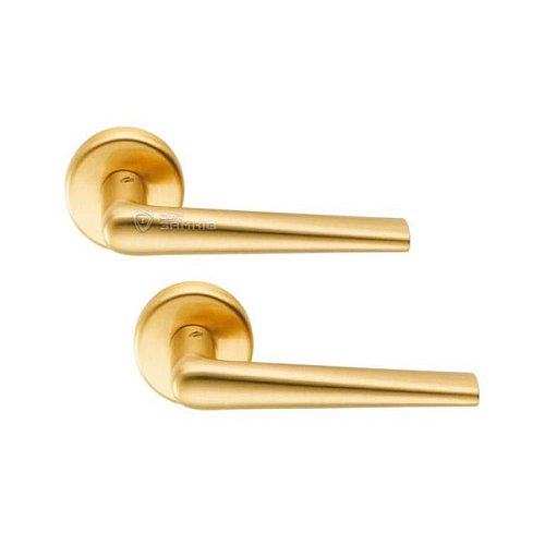 Ручки на розеті COLOMBO Robotre CD91 (CD69BZGG-CD63GB) матове золото - Фото №1