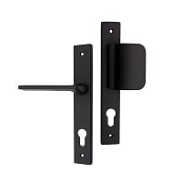 Ручки на планці OZEN Helen AL200-PH Left ліва 85 мм фіксована-натискна чорний