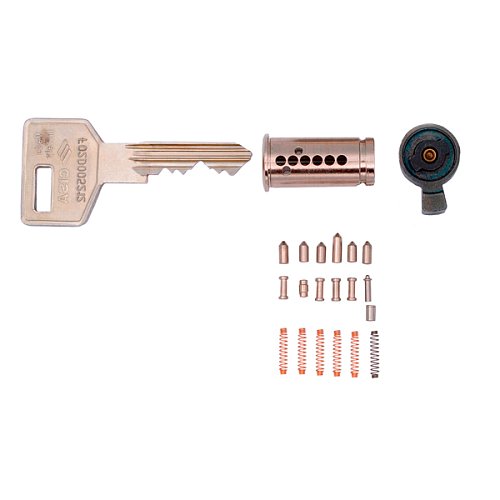 Циліндр CISA C3000 90T (45*45T) нікель матовий 3 ключі - Фото №9