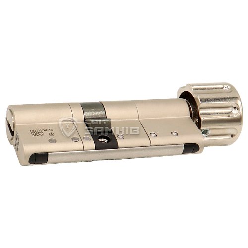 Циліндр KESO 8000 75T (45*30T) нікель сатин 3 ключа - Фото №3