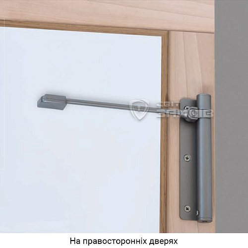 Дотягувач для хвіртки ALDEGHI LUIGI 114VA170D правий VA антрацит - Фото №2