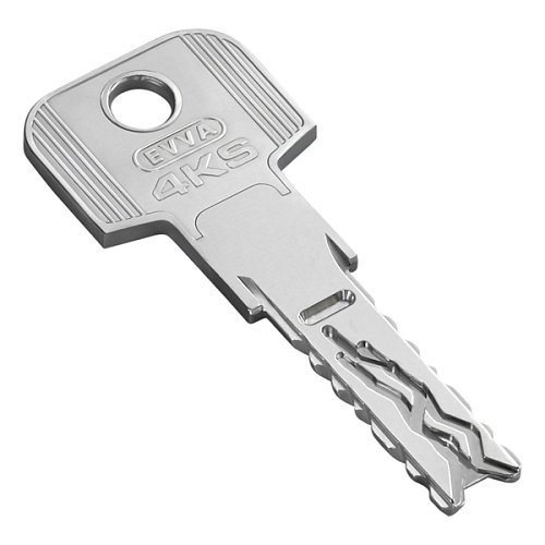 Циліндр EVVA 4KS 92Т (61*31T) зі штоком нікель сатин 3 ключі - Фото №7