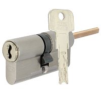 Циліндр EVVA 4KS 112Т (81*31T) зі штоком нікель сатин 3 ключі