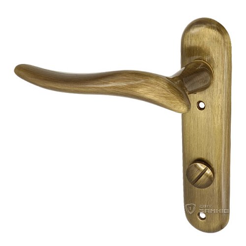 Ручки на планці Гамма к/п 72 WC OGR бронза - Фото №3