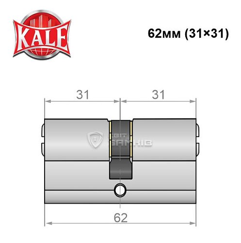 Циліндр KALE 164BNE 62 (31*31) SN - Фото №4