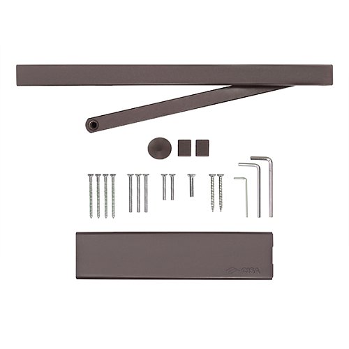 Дотягувач CISA D5210.03.0.88 BC SLD HO з фіксацією до 80 кг коричневий - Фото №7