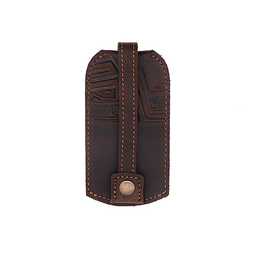 Ключниця-колокол ПЛИН ЧАСУ (кельтський) шкіряна темно-коричнева - Фото №2