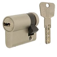 Циліндр половинка TITAN K5 55 (45*10) нікель сатин 3 ключа