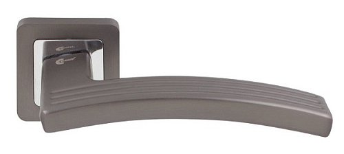 Ручки на розеті COMIT Michaela (Moderno) хром/титан - Фото №2