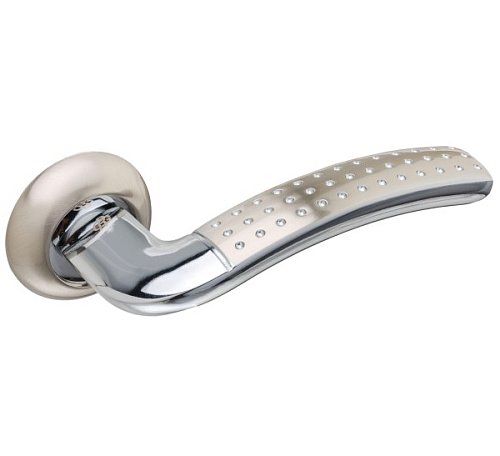 Ручки на розеті GAVROCHE Plumbum AL-A5 SN/CP нікель/хром - Фото №3