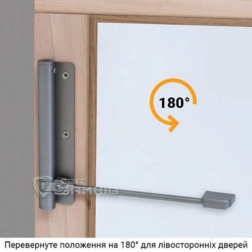 Дотягувач для хвіртки ALDEGHI LUIGI 114VA170D правий VA антрацит - Фото №3