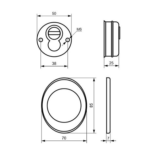 Протектор AZZI FAUSTO F23 Antitubo 25 мм 85х70 полірована латунь - Фото №5