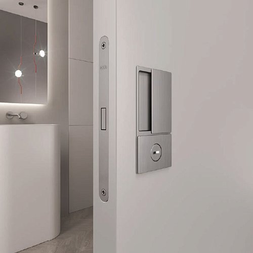 Ручки для міжкімнатних дверей AGB Wave WC B300020032 матовий хром - Фото №6