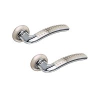 Ручки на розеті GAVROCHE Plumbum AL-A5 SN/CP нікель/хром