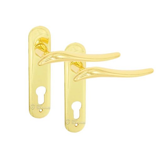 Ручки на планці Гамма к/п 72 W OLV золото - Фото №1