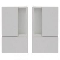 Ручки для розсувної системи AGB Wave B3000001FM білий матовий