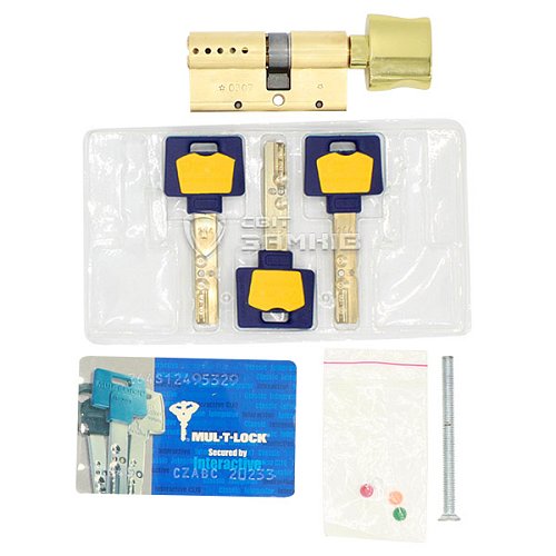 Циліндр MUL-T-LOCK MTL600/Interactive+ 105T (35*70T) латунь - Фото №5