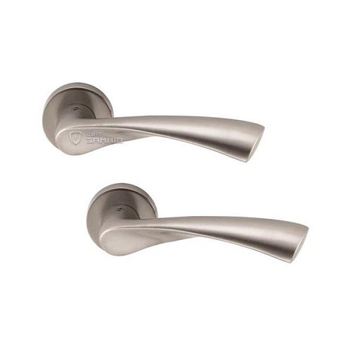 Ручки на розеті COLOMBO Flessa CB51 (CD49BZGG-CD43G) матовий нікель - Фото №1