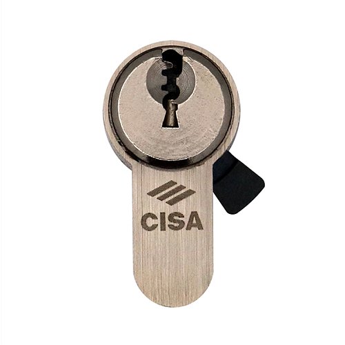 Циліндр половинка CISA C3000 40 (30*10) нікель матовий 3 ключі - Фото №4
