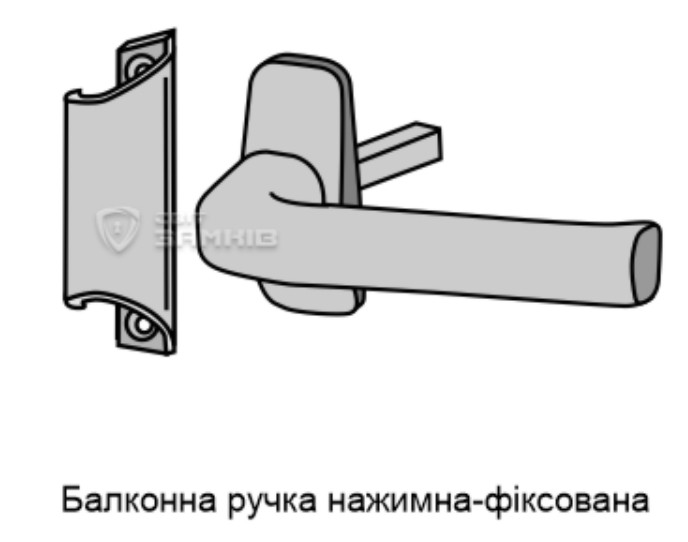 тянуча ручка та натискна ручка для балкону