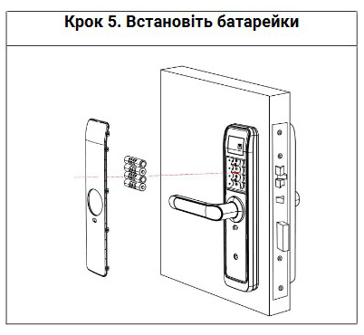 Крок 5 по встановленню та підключенню смарт-замка