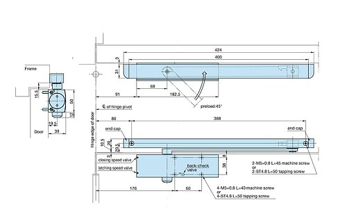 Дотягувач RYOBI D-1200T SLD HO з фіксацією до 40кг Чорний - Фото №11
