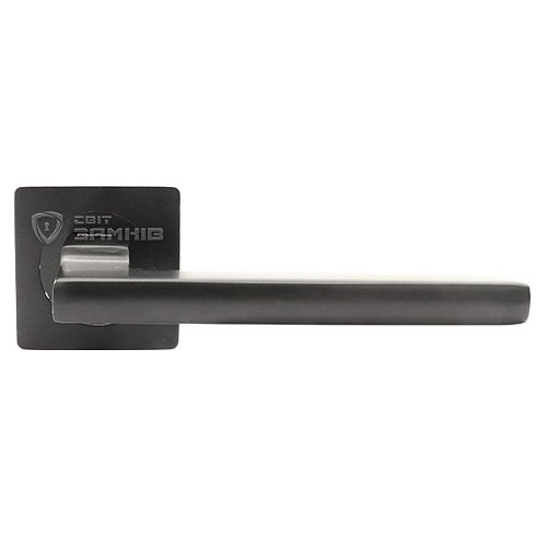 Ручки на розеті KEDR R06.180-AL black mat чорний матовий - Фото №4