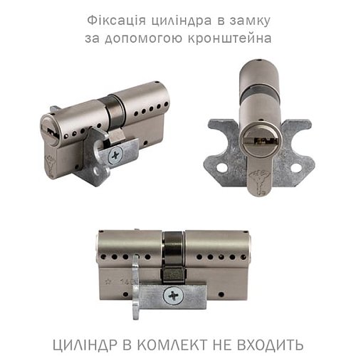 Механізм замка MUL-T-LOCK A528 (BS63*85мм) хром полірований без зв.планки - Фото №5