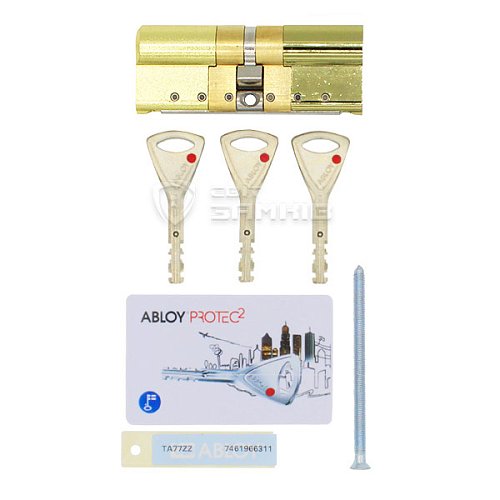 Циліндр ABLOY Protec2 83 (42H*41) (H - гартована сторона) латунь полірована - Фото №3