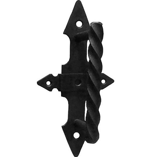 Ручка скоба кована Замок (половинка) чорний