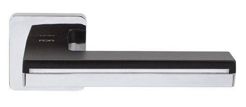 Ручки на розеті RDA Domino Light (WCA61-PZA61) хром/чорний  - Фото №2