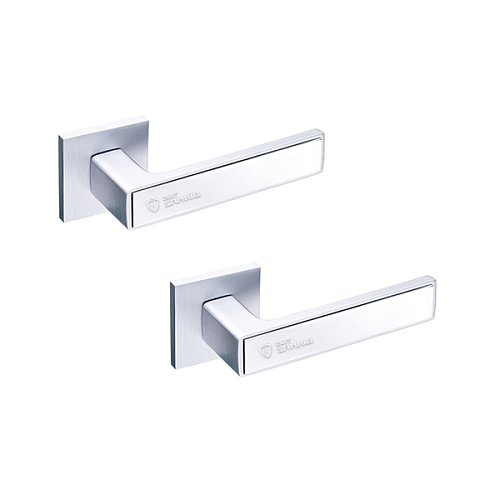 Ручки на розеті GAVROCHE Nikel Ni-Z25 MSCB/CP італійський сатин/хром - Фото №1